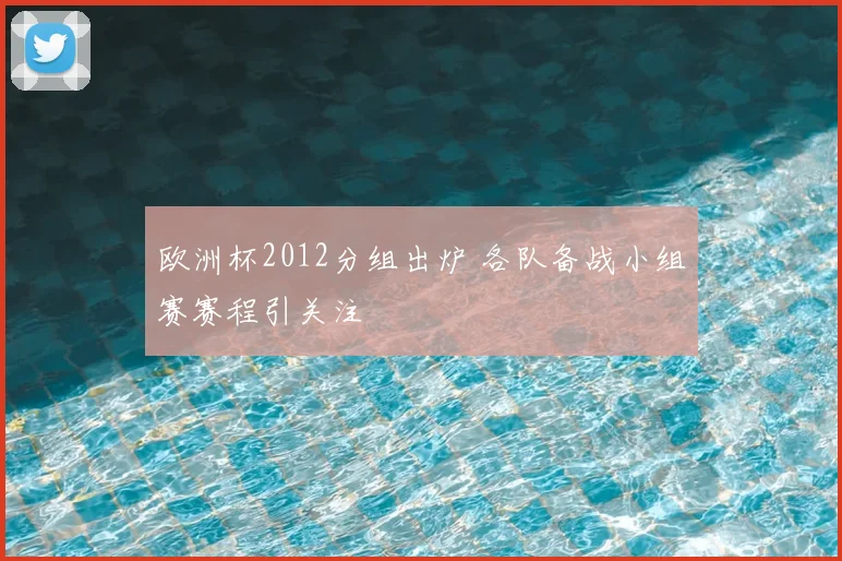 欧洲杯2012分组出炉 各队备战小组赛赛程引关注